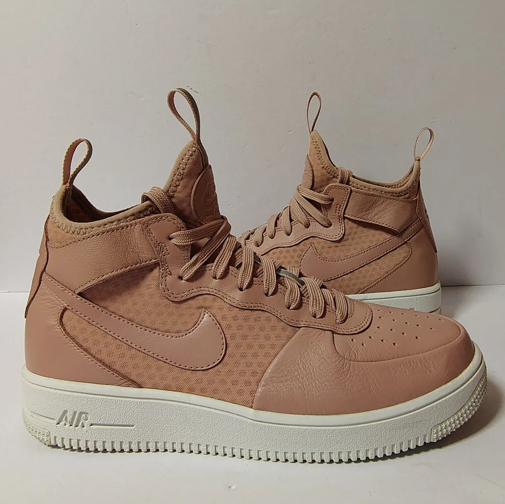 Nike Women's Air Force 1 Ultraforce Mid Lace-Up Sneakers Pink Size 10